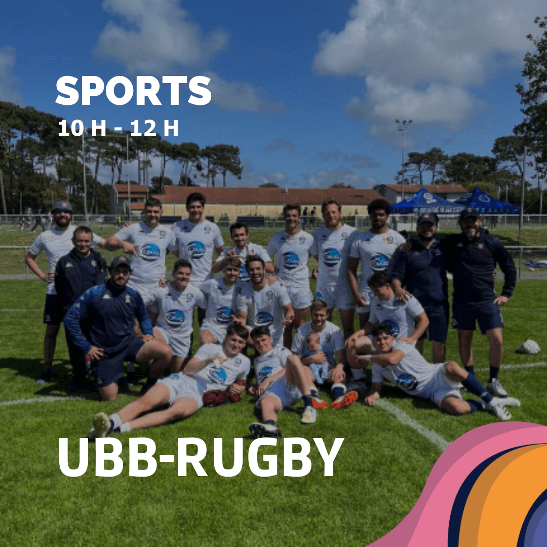 Animation rugby avec la présence de joueurs de l’équipe de rugby à 7 de l’Union Bordeaux Bègles (UBB) et de leur mascotte, Léo. HEURE : 10h00 – 12h00